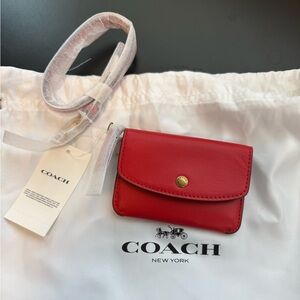 Coach Red Card Pouch Wallet